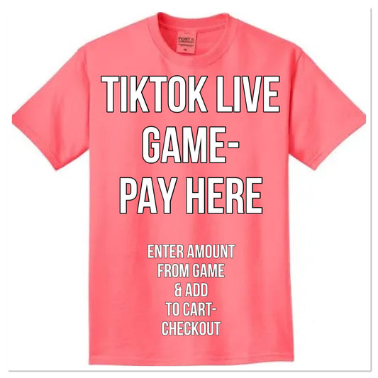 TIKTOK live- pay here